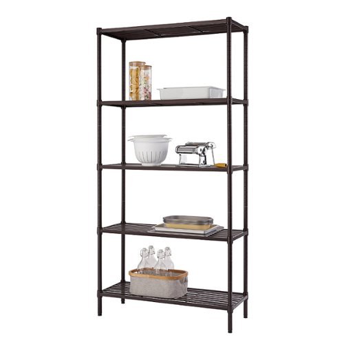 TRINITY 5-Tier | 36x14x72 | Slat Shelving | - Dark Bronze