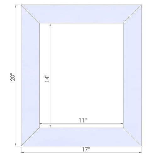 TRINITY DRAKESTONE | 17x20 Barnwood Mirror | White Wash - White Wash WORLDWIDE DELIVERY