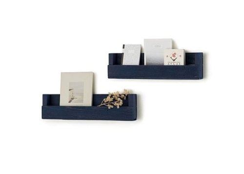 TRINITY - DRAKESTONE | Floating Book + Photo Display Shelf | 2-Pack |