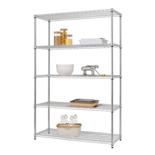TRINITY EcoStorage® 5-Tier | 48x18x72 | Commercial Wire Shelving | NSF | - Chrome