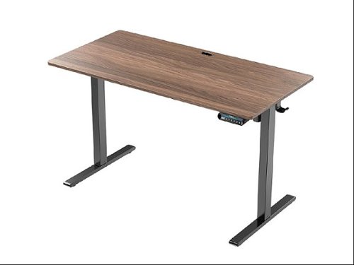 HUANUO Adjustable Standing Desk - 48″ x 24″ - Walnut