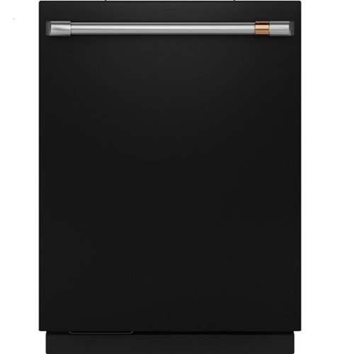 "CafÃ© - 24"" Top Control Smart Built-In Stainless Steel Tub Dishwasher with 3rd Rack, LED Lighting and 39 dBA - Matte Black"
