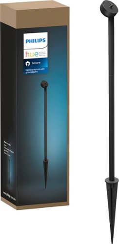 Philips Hue Secure Camera Mount With Ground Spike - Black