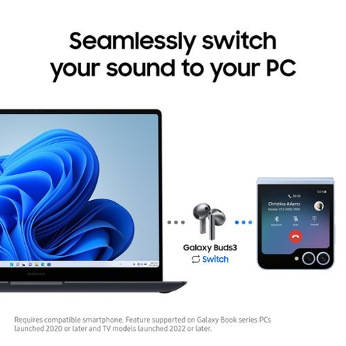 Samsung Galaxy Buds3 Wireless Earbud Headphones - Silver BUY IN EUROPE
