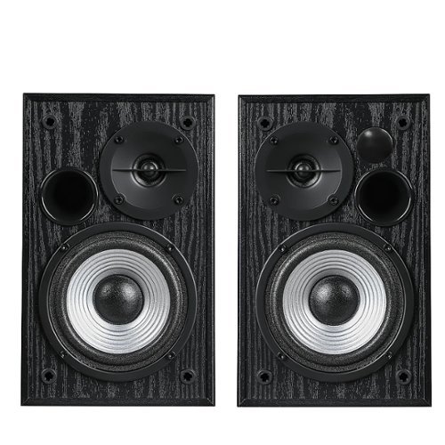 Edifier - R990BT 4" 24-Watt Powered Bookshelf Speakers with 24W, Bluetooth 5.4, Silk Dome Tweeters and Preset Audio Options (Pair) - Black