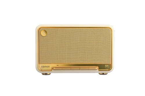 Edifier D32 Portable Bluetooth 5.3 Wireless Speaker with Apple AirPlay High Resolution Audio and 11 Hour Battery Life - Ivory BUY IN MIDDLE EAST