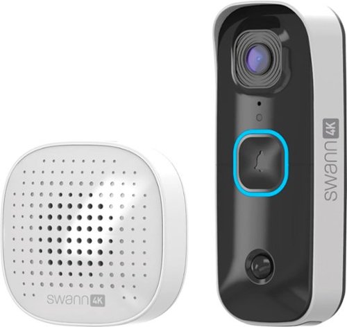 Swann - Buddy4K Wireless Video Doorbell - White
