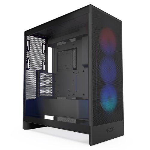 NZXT - H7 Flow Mid-Tower ATX Case with RGB Fans - Black