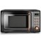 Costway - 0.7Cu.ft Retro Countertop Microwave Oven 700W LED Display Glass Turntable - Rose Gold-Front_Standard