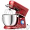 Costway - Tilt-Head Stand Mixer 7.5 Qt 6 Speed 660W with Dough Hook, Whisk & Beater - Red-Front_Standard