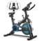 Costway - Indoor Cycling Stationary Bike Belt Drive Adjustable Resistance - Black/Blue-Front_Standard 