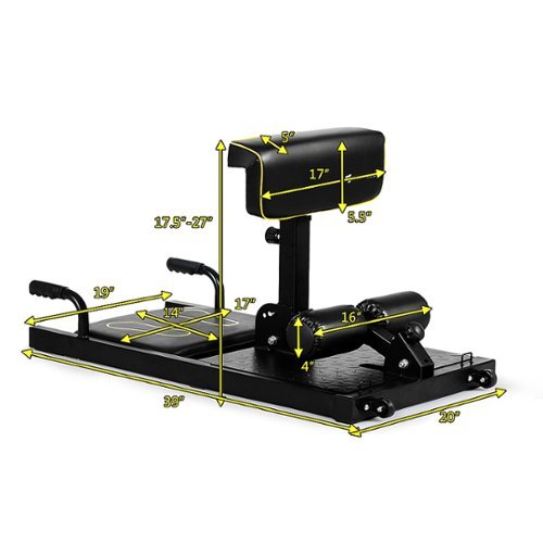 Costway 8 in 1 Multifunction Squat Machine Deep Sissy Squat Home