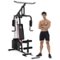 Costway - Multifunction Cross Trainer Workout Machine Strength Training Fitness Exercise - Black-Front_Standard