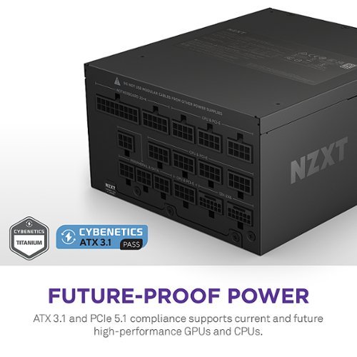NZXT C - 1500W  ATX 3.1 80 Plus Platinum Fully Modular Power Supply Low-Noise - Black WORLDWIDE DELIVERY