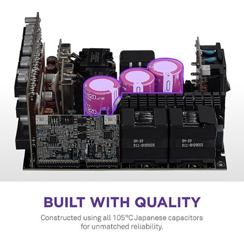 NZXT C - 1500W  ATX 3.1 80 Plus Platinum Fully Modular Power Supply Low-Noise - Black BUY ONLINE