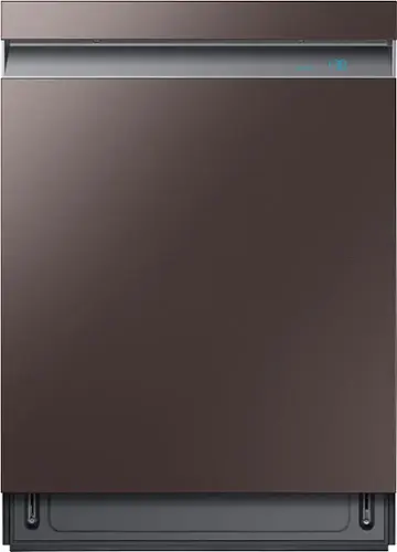 Front. Samsung - Linear Wash 24" Top Control Built-In Dishwasher with AutoRelease Dry, 39 dBA - Fingerprint Resistant Tuscan Stainless Steel.