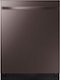 Samsung - StormWash 24" Top Control Built-In Dishwasher with AutoRelease Dry, 3rd Rack, 48 dBA - Tuscan Stainless Steel-Front_Standard