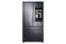 Samsung - 28 cu. ft. 3-Door French Door Smart Refrigerator with Family Hub - Black Stainless Steel-Front_Standard