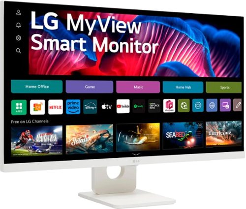 LG モニター 27SR73U-W/27インチ 4K / 約10.7億色 LG スマートモニター