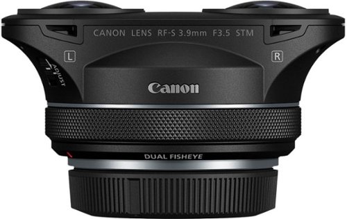 Canon RF-S3.9mm F3.5 STM Dual Fisheye Lens for Select EOS-R Series Cameras - Black WHERE TO BUY