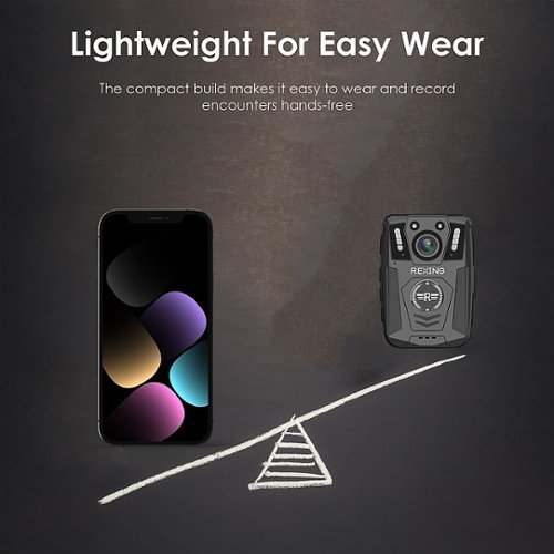 Rexing P2 1080p FHD Body Video Camera with Type-C Port - Black BUY ONLINE