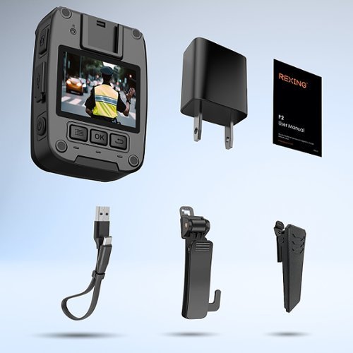 Rexing P2 1080p FHD Body Video Camera with Type-C Port - Black BUY IN MIDDLE EAST