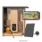 BIRDFY - Smart Wild Bird Feeder with Camera for Outdoor , AI Enabled Bird Recognition & Solar Power - Natural Bamboo & Black-Front_Standard