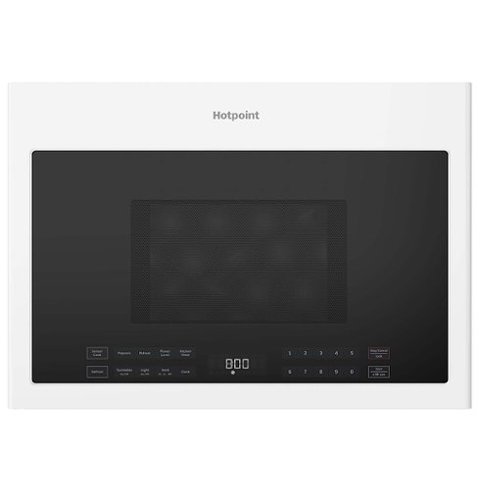 Hotpoint - 1.4 Cu. Ft. Over-the-Range Microwave with Sensor Cooking and LED Display Controls - White