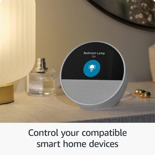 Amazon  Echo Spot (2024 release), Smart alarm clock with vibrant sound and Alexa - Ocean Blue SHOP ONLINE