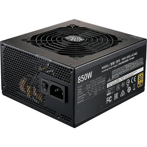 Cooler Master MWE Gold 850 W ATX12V/EPS12V Modular Power Supply - Black WORLDWIDE DELIVERY