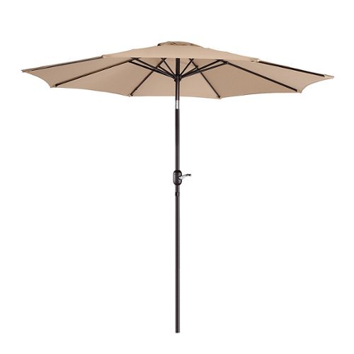 Villacera - 9FT Patio Umbrella with Tilt - Beige-Front_Standard 