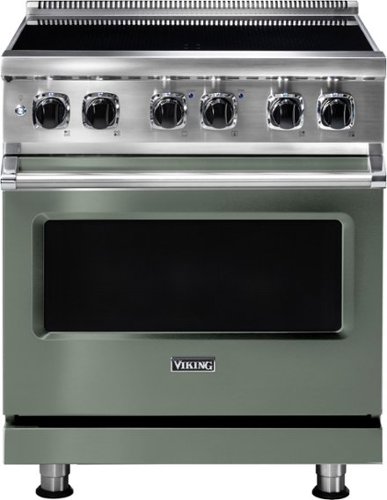 Viking - 5 Series 4.7 Cu. Ft. Freestanding Electric Induction Range - Eucalyptus