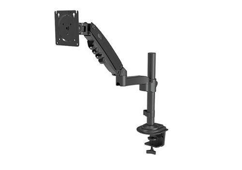 HUANUO - Single Monitor Desk Mount with Gas Spring Arm - Black