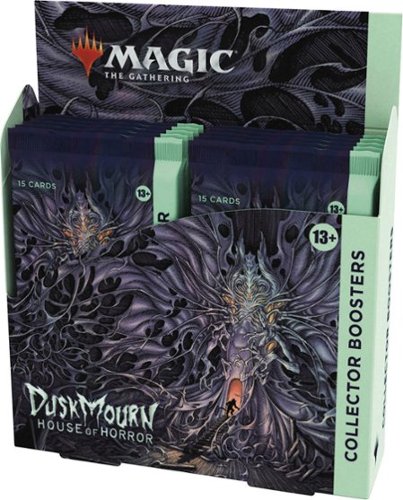 Wizards of The Coast - Magic: The Gathering Duskmourn: House of Horror Collector Booster Box - 12 Packs (180 Magic Cards)-Front_Standard 