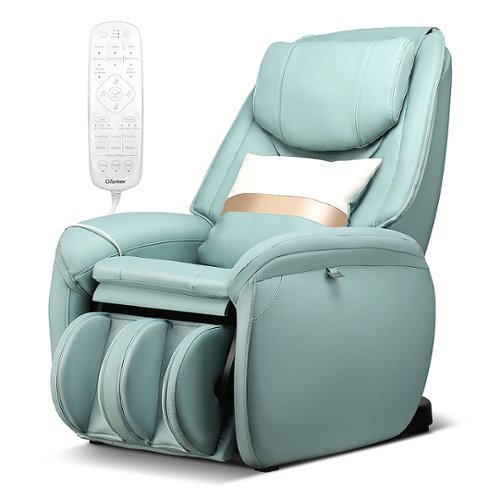 Costway - Full Body SL Track Zero Gravity Massage Chair with  Pillow Reversible Footrest Heat - Green