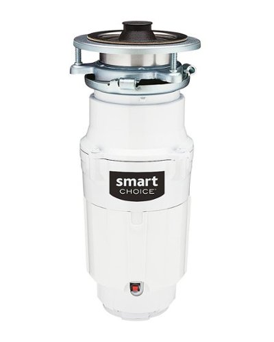 Smart Choice 1/2HP Garbage Disposal - White