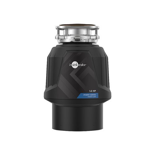InSinkerator - Power Series 1 HP Continuous Feed Garbage Disposal with Power Cord - Black - Black