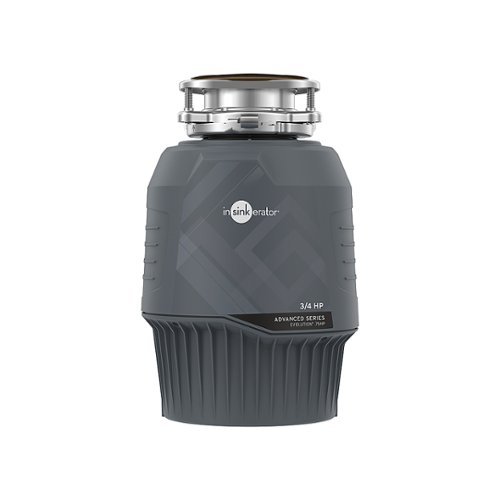 InSinkerator - Evolution Series 3/4 HP Continuous Feed Garbage Disposal with Power Cord - Gray - Gray
