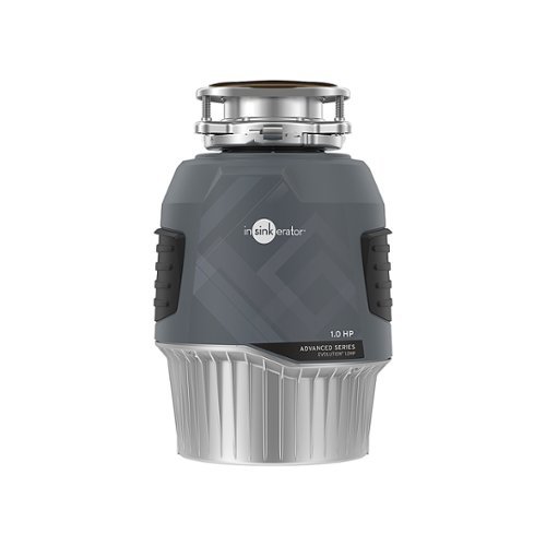 InSinkerator - Evolution Series 1 HP Continuous Feed Garbage Disposal with Power Cord - Gray - Gray