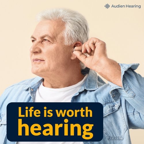 Audien Hearing Audien Atom 2 OTC Hearing Aids - Beige GLOBAL SHIPPING