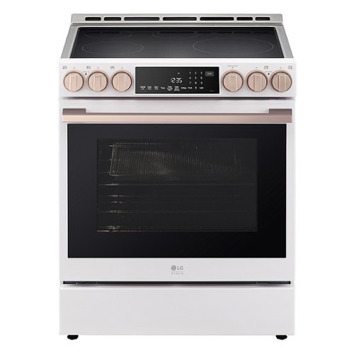 LG - STUDIO 6.3 Cu. Ft. Slide-In Smart Electric Induction True Convection Range with EasyClean and Air Sous Vide