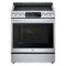 LG - STUDIO 6.3 Cu. Ft. Slide-In Smart Electric Induction True Convection Range with EasyClean and Air Sous Vide - Stainless Steel-Front_Standard