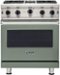 Viking - 30 in. Wide 4 burner 5-Series Gas Open Burner Range - Eucalyptus-Front_Standard