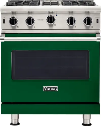 Front. Viking - 5-Series Gas Open Burner Range - Ivy.
