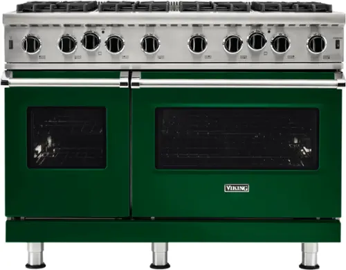 Front. Viking - 5-Series Gas Open Burner Range - Ivy.