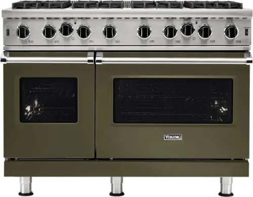 Front. Viking - 5-Series Gas Open Burner Range - Martini.