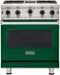 Viking - 30 in. Wide 4 burner 5-Series Gas Open Burner Range - Ivy-Front_Standard