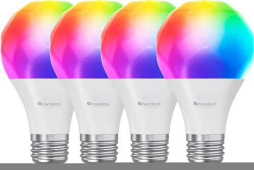 Nanoleaf Matter A19 Smart LED Light Bulb - WiFi & Matter-Enabled (4 Pack) - Multicolor