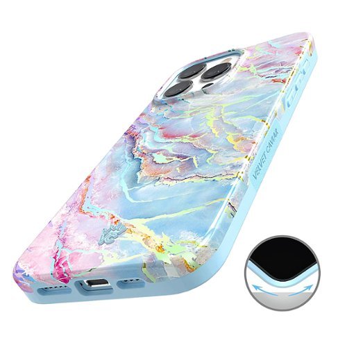 Velvet Caviar MagSafe iPhone 15 Pro Max Case - Holo Moonstone Marble WORLDWIDE DELIVERY
