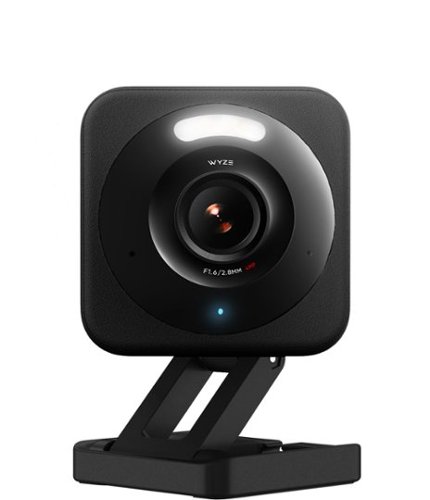 Wyze - Cam V4 2.5k QHD WiFi, Indoor/Outdoor, Wired Security Camera with Color Night Vision - Black